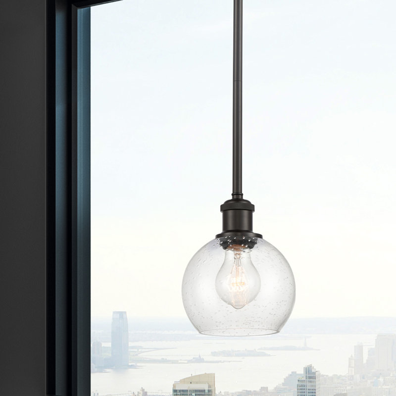 Luminaire suspendu sphère 1 lumière Cindi, Ampoule non incluse, Bronze huilé