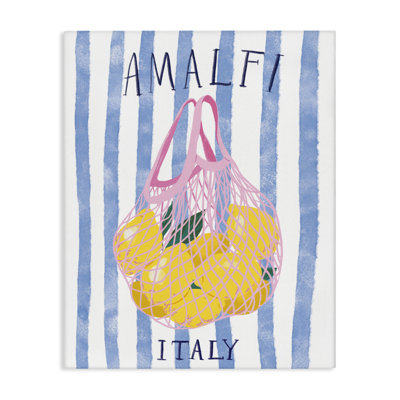 Amalfi Italy Lemons Canvas Wall Art by Be Ni La