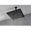 Pomme de douche 16 po noir mat