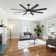 Sehjal 72 in. Matte Black Ceiling Fan with Remote, LED Light Kit and 8 Reversible Blades