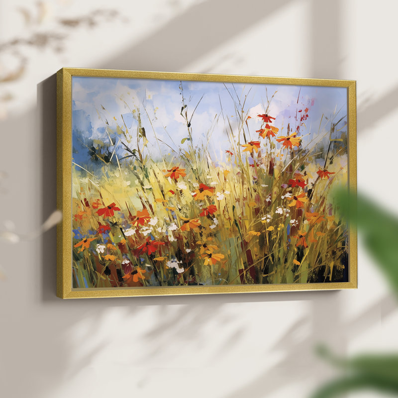 Série florale - CXL III - Reproduction encadrée - Restickable, H 8 po x l 10 po