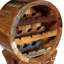 Agetina Floor Wine Bottle Rack Brown