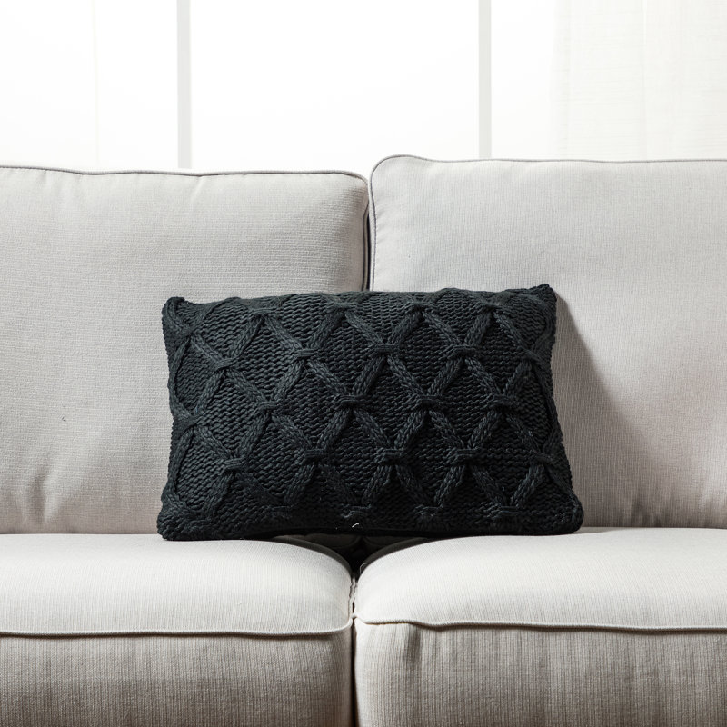 Ensemble de 2 taies d'oreiller et insert Banff, Noir, Polyester / bourre de polyester