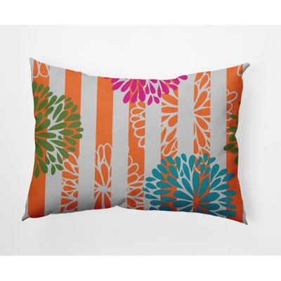 Coussin décoratif lombaire intérieur / extérieur Flower Bursts