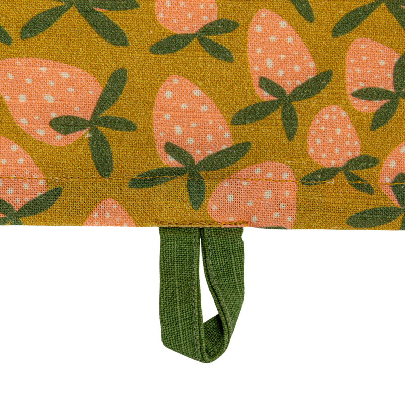 Cotton Printed Tea Towel With Fruit Prints