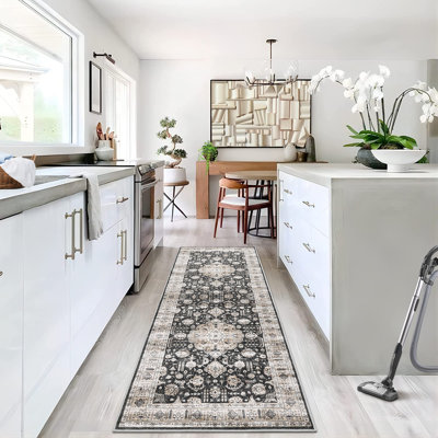 Pascarella Washable Area Rug with Non-Slip Backing