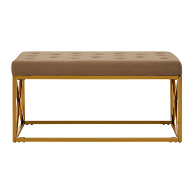 Anmol Velvet Upholstered Bench