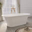 Baignoire de trempage autoportante 66 po x 29 po Soild Surface