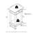 Turn-N-Tube Side Table, 3-Tier End Table with Storage Bin, Open Shelf Night Stand, Bedside Table, Toolless Assembly, for Living Room, Bedroom, Black Espresso