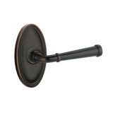 Merrimack Round Passage (Hall & Closet) Door Lever with Oval Rosette