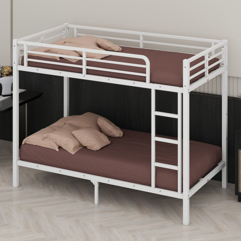 Metal Bunk Bed, White