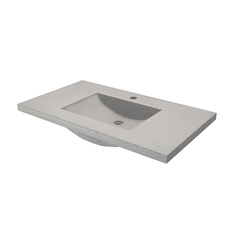 Americana 36.5" Palomar Whitewash Vanity Set