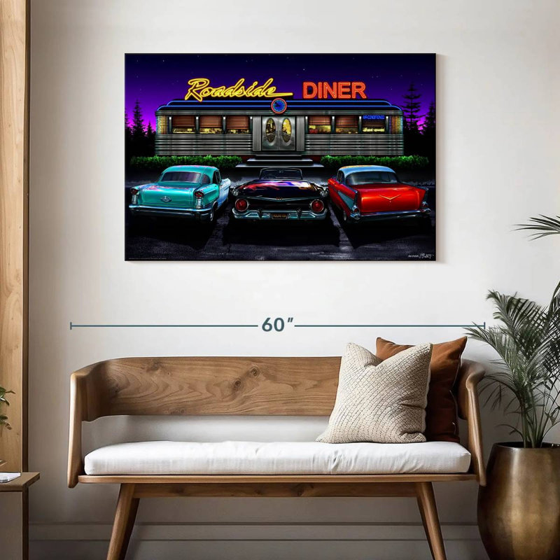 Mehar Roadside Diner, 30" H x 45" W