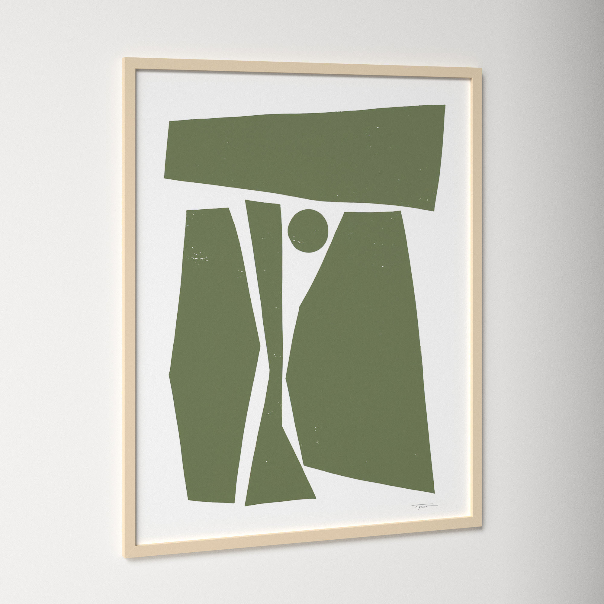 Composed Forms by Statement Goods, 33.25" H x 26.25" W x 0.88" D, Brown