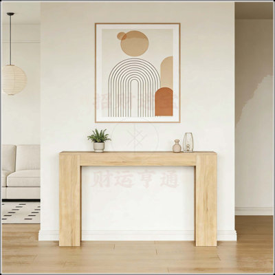 Table d'entrée très longue de 62,99 pouces, table de style campagnard pour espaces de vie bien rangés et organisés