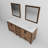 Ziva 80 in W x 22 in D Double Bath Vanity, White Top and 30 in Mirrors-467040248-515738150