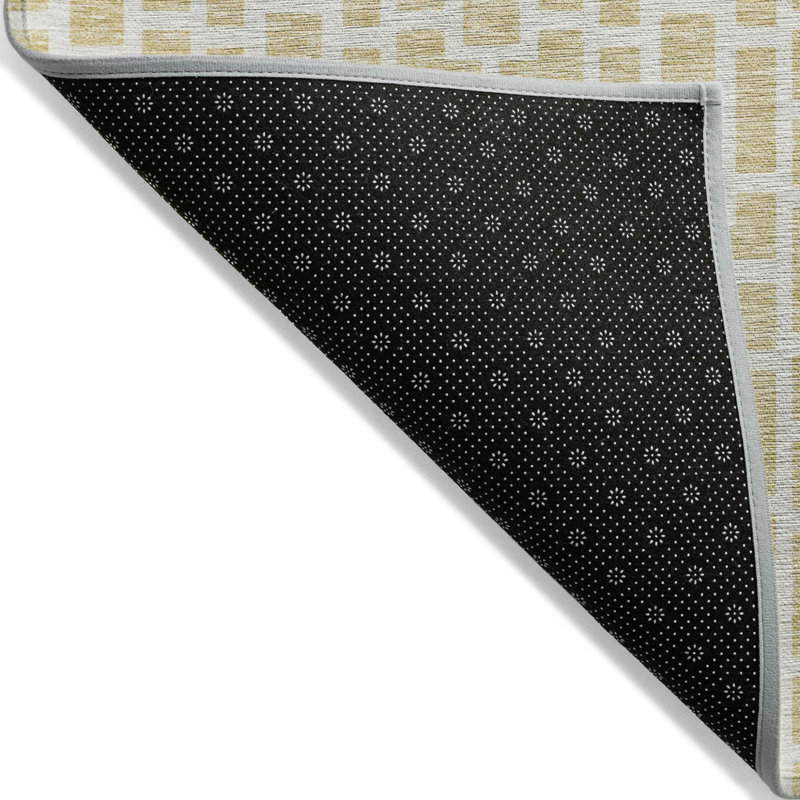 Tapis intérieur / extérieur géométrique lavable 5 pi x 8 pi