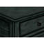 Table d'appoint en bois massif bleu antique +, option de rangement spacieux avec finition en placage transitionnel