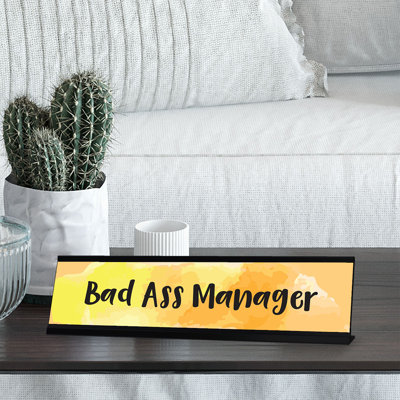 Enseigne de bureau Bad Ass