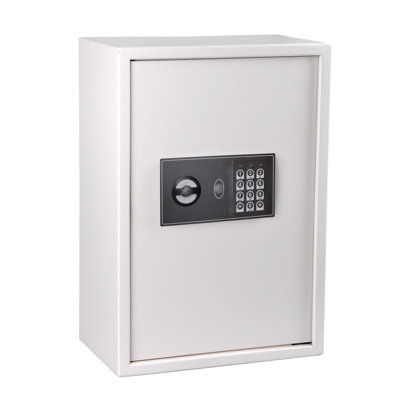 Digital Safe For Keys W/ Digits & Keys Whi