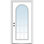 Portes d'entrée avant en fibre de verre Smooth Full Lite