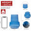 Vase en verre bleu