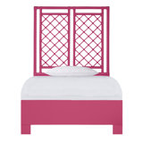 X & Diamond Low Profile Platform Bed