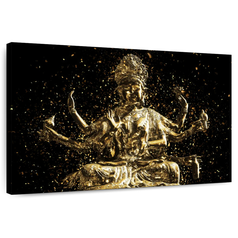 Adella Golden Shiva, 8" H x 12" W