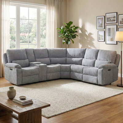 Tation 5 Seater Electric Reclining Corner Sofa