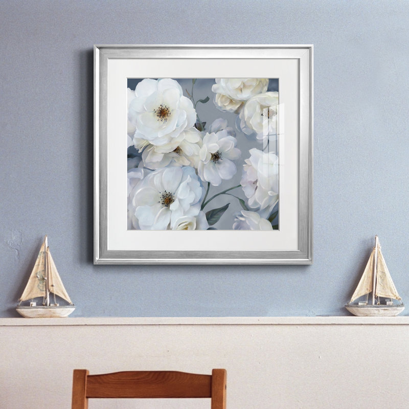 " Bumble Bee Hive " Painting Print, 20" H x 20" W x 1" D, Silver Framed Canvas
