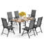 Rectangular 7 - Piece 6 - Person 152.4 Cm L Outdoor Table Set-733013799