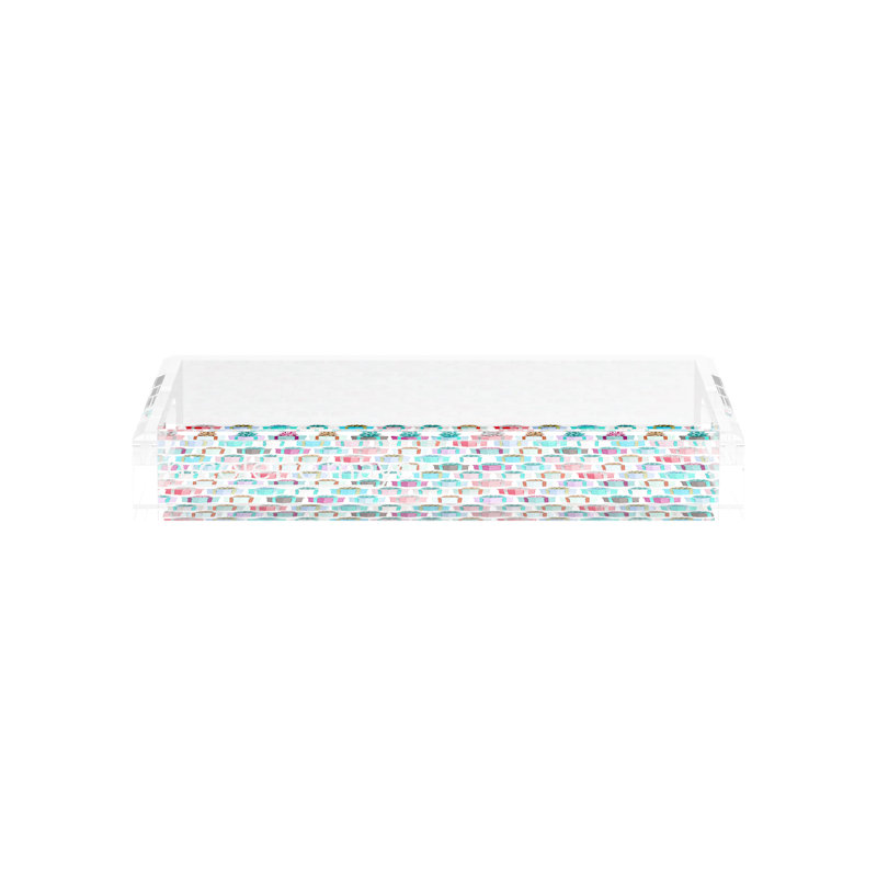 Decorative Tray, 12.5"W x 7.75"D x 2"H