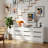 White 9 Drawer Dresser