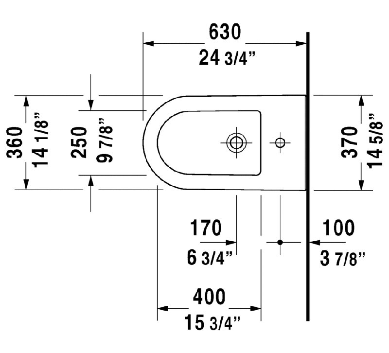 Bidet Darling New 15,75 "