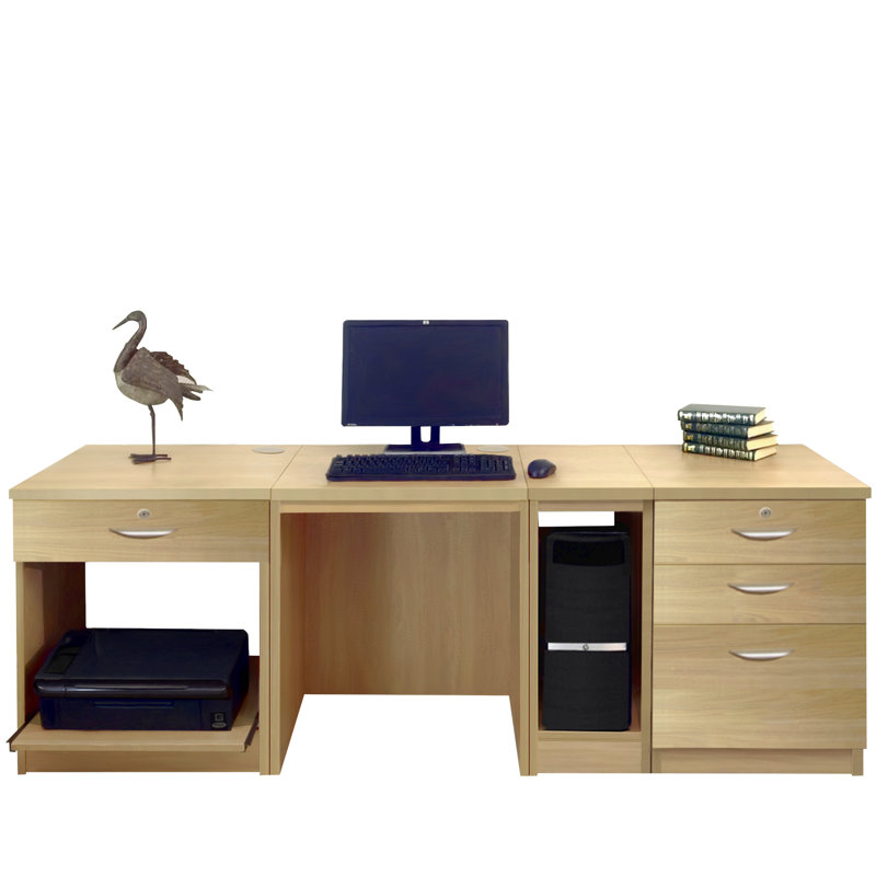 Walshaw Computer Desk, Classic Oak