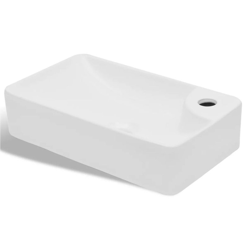 Belfry Bathroom Shaughnessy 440mm L x 250mm W Ceramic Rectangular Sink, White