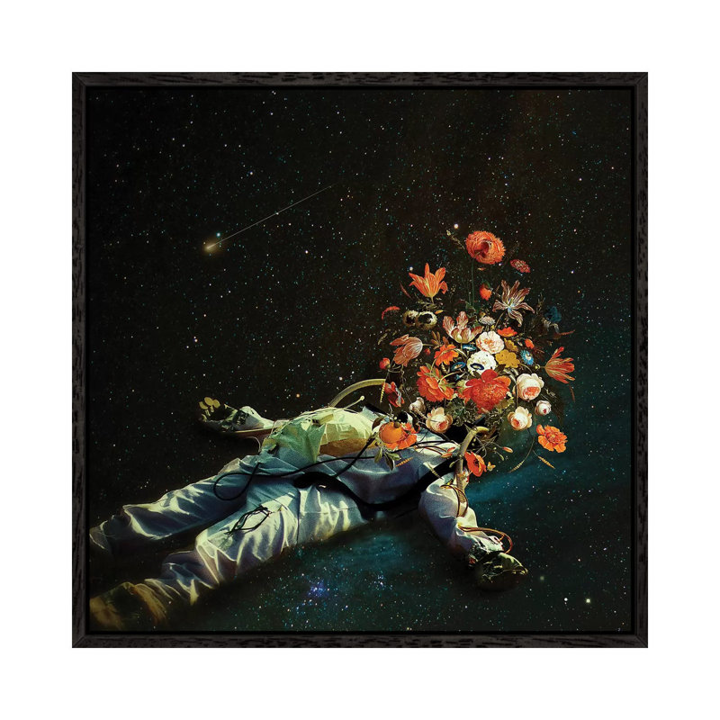 Rebirth II 1 Piece Wall Art on Canvas, 93.98cm H x 93.98cm W x 3.81cm D, Black Framed
