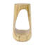 Table d'appoint d'extérieur, table de bout à conception creuse, table de tabouret de jardin de patio, table d'appoint décorative pour terrasse de balcon de plage, béton léger, texture semblable au bois-454129210