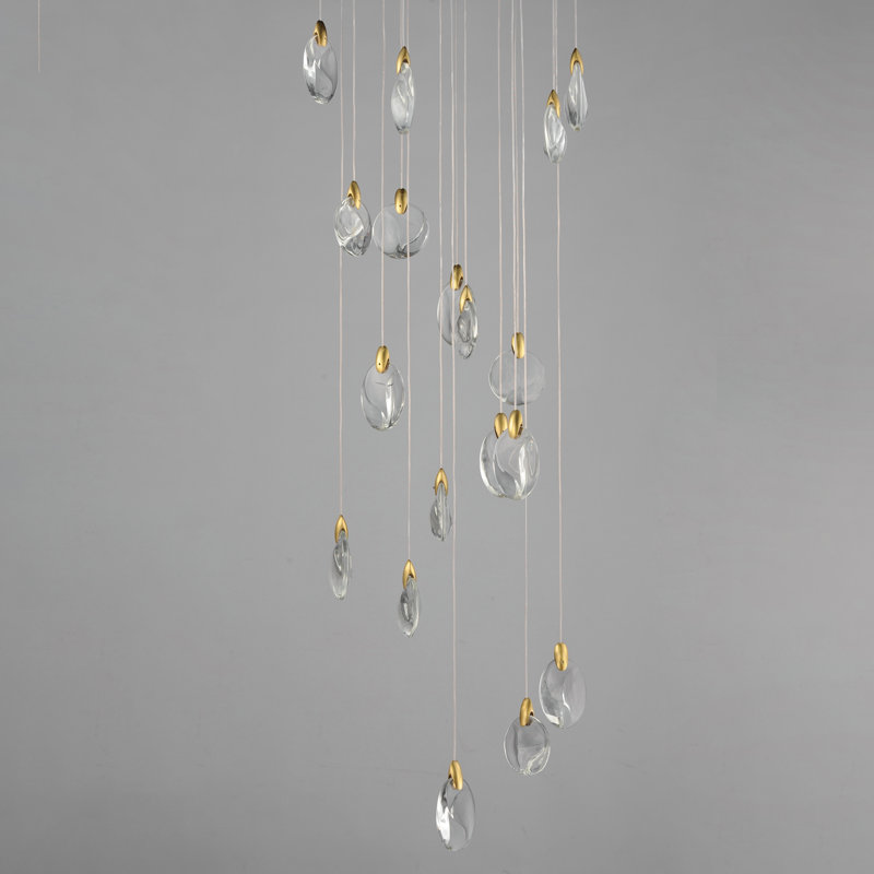 Pebble-Multi-Light Pendant, 18, 4, 4.75" H x 21.75" W x 21.75" D