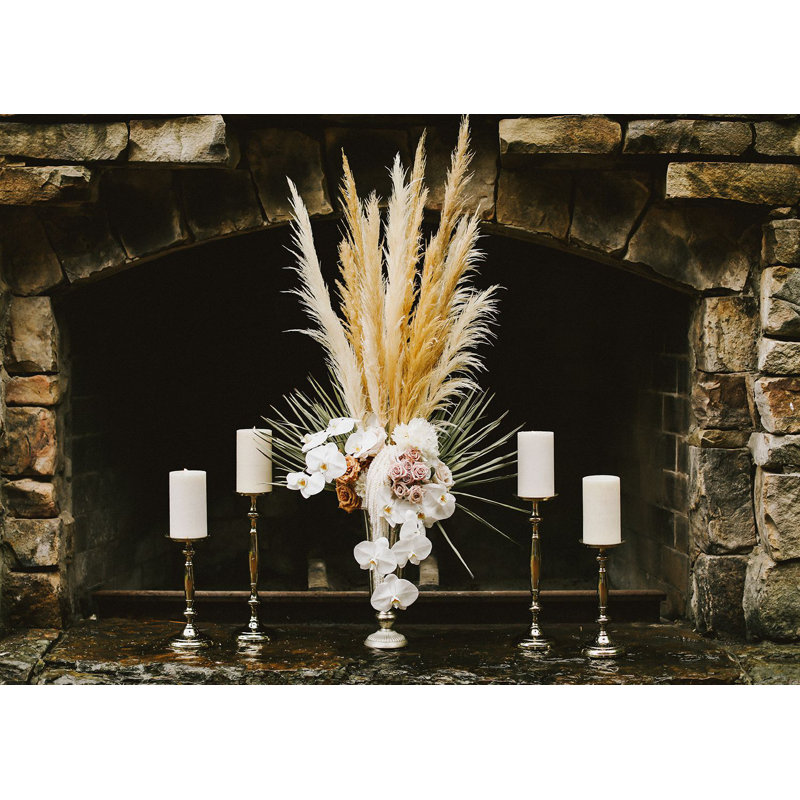 Vase de table Evie-Anne, Champagne, H 16,5 po x l 8,25 po x P 8,25 po