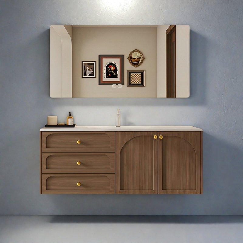 Armoire de salle de bain de style moyen-antique, 47"