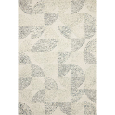 Tapis beige en laine touffeté à la main Runako