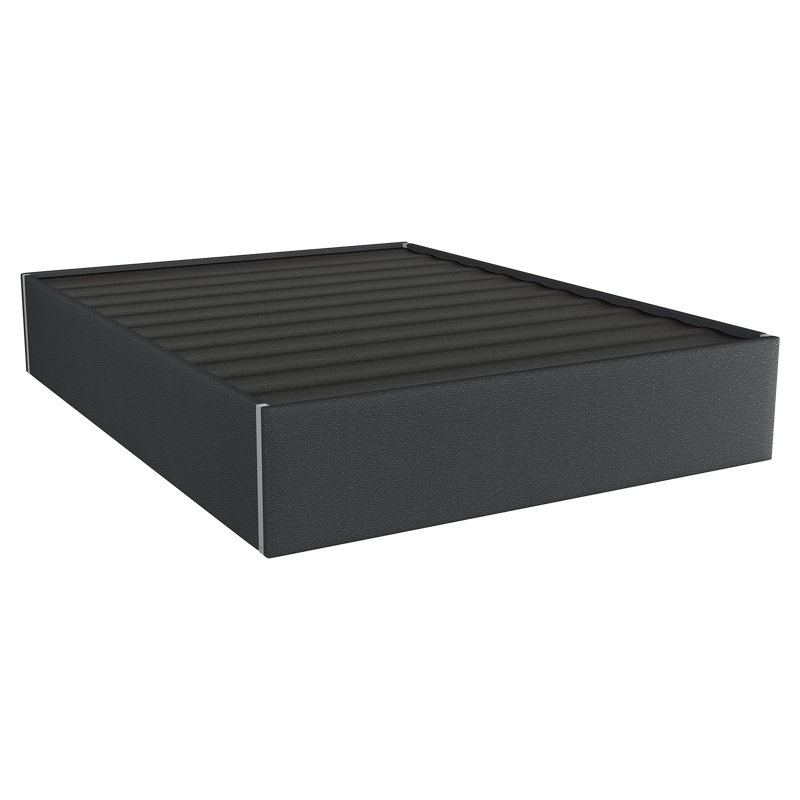 Lit plateforme tapissier Sapan, Minéral Zigrino, Grand