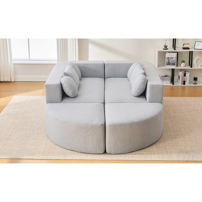 Canapé modulaire Boneless Couch, Gris