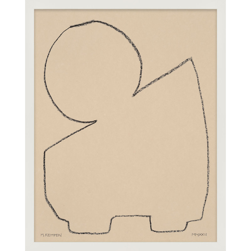 «Freya 1» par Michael Kempen - reproduction de cadre photo, H 25 po x l 20 po x P 1,25 po, Blanc