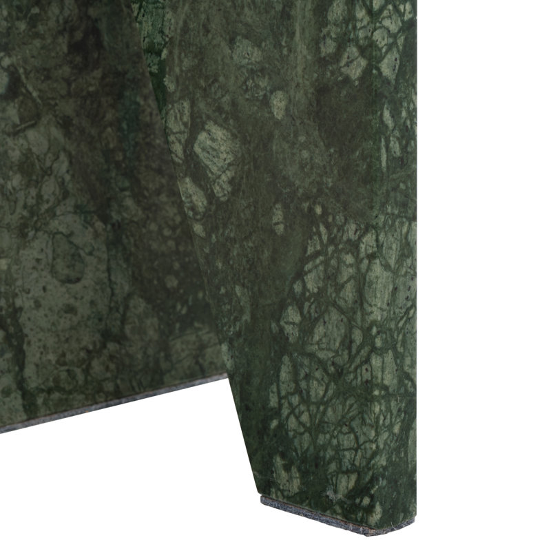 Devlin Marble Drink Table, Dark Green