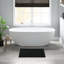 Tapis pour salle de bain réversible noir 100% coton 24 x 72 po 3000 g / m² - Walk On Clouds, lavable à la machine, fabrication de qualité supérieure, utilisation à long terme-131221347