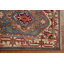 Tapis oriental bleu clair clair Heriz Serapi noué à la main 3 x 6