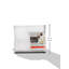 Spectrum Hexa Sink Sponge and Brush Organizer with 3 Compartments and Removable Base, Clear and Gray