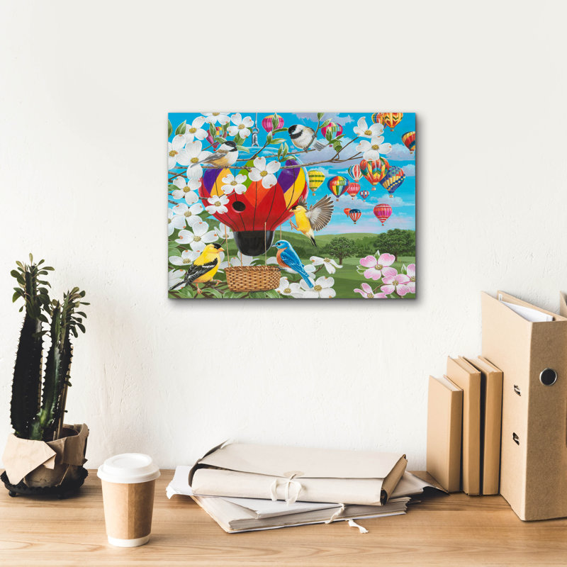 «Fancy Fliers» par William Vanderdasson, art mural sur toile, H 12 po x l 16 po x P 0,75 po
